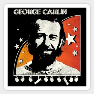 George Carlin 70s Style Retro Colorway Magnet